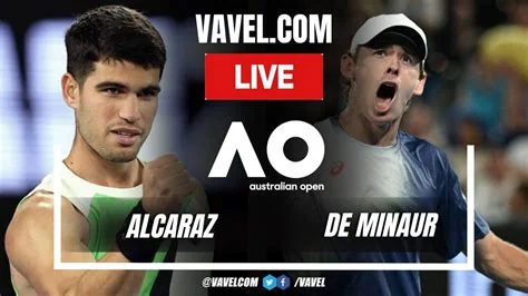 Alcaraz Beats De Minaur 7‑6 6‑4 7‑5 – Australian Open Semis
