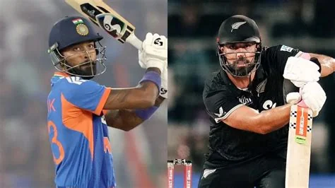 New Zealand Posts 208/6 vs India – 209-Run Chase in Raipur