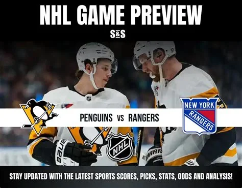 Penguins Edge Rangers 4-3 – Playoff Implications